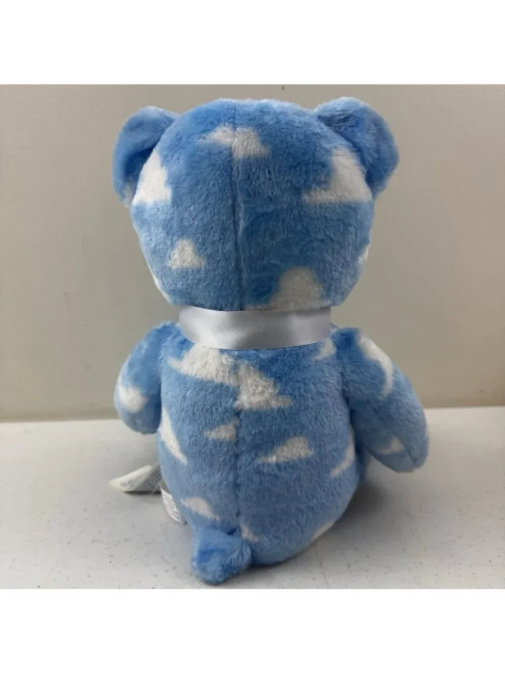 Bear Stash Jar  Blue & White Bear Plush Hide Valuables Secret Storage